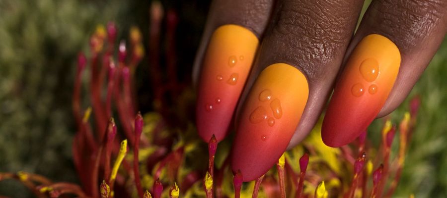 how to create nail art - sunset ombre